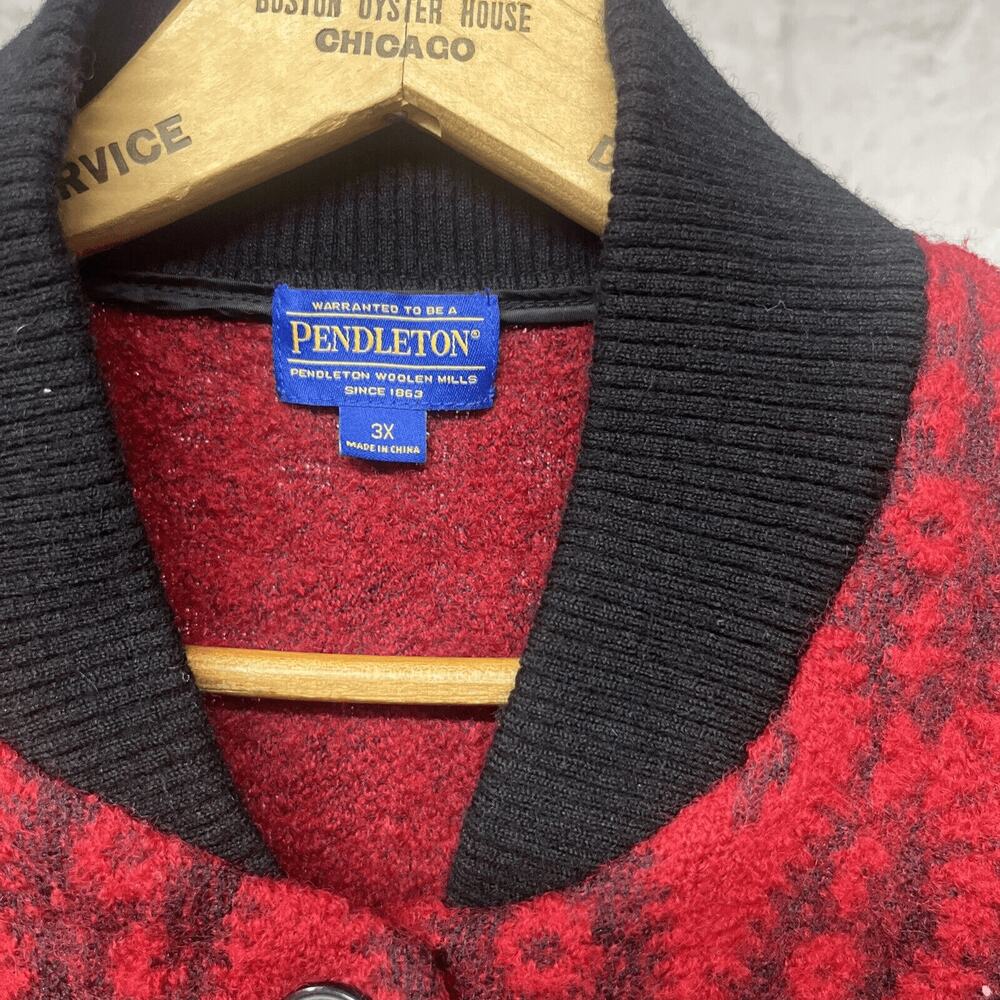 Pendleton Wool Blend Button Up Jacket Cardigan Pl… - image 4